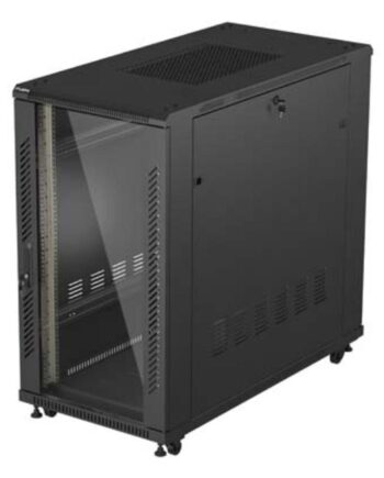 Rack Kabinet Vægmonteret Lanberg Ff01-6222-12b  Sort  55 Cm Dyb