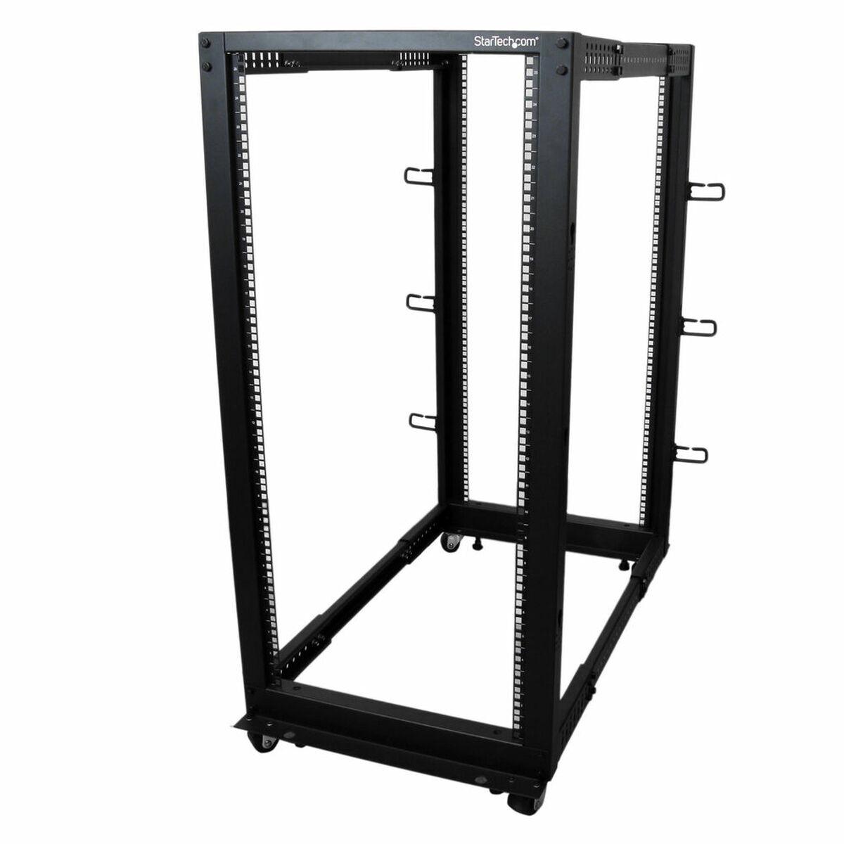 Serverrack åbent Stativ Startech 25u 4postrack25u Sort