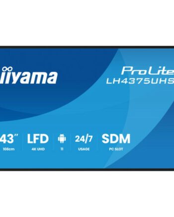 Skærm Iiyama 43 Quot  4k Ultra Hd Lcd  Lh4375uhs-b2ag