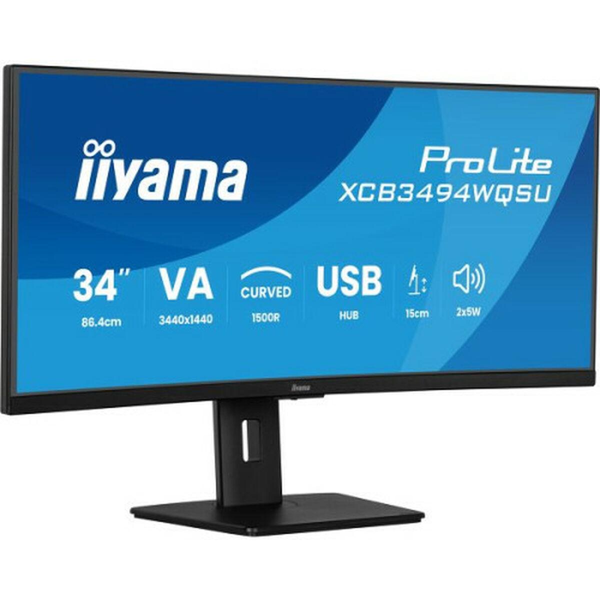 Skærm Iiyama 34 Quot Ultrawide Quad Hd Xcb3494wqsu-b1