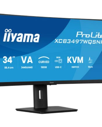 Skærm Iiyama Xcb3497wqsnp-b1 34 Quot  Ultrawide Quad Hd