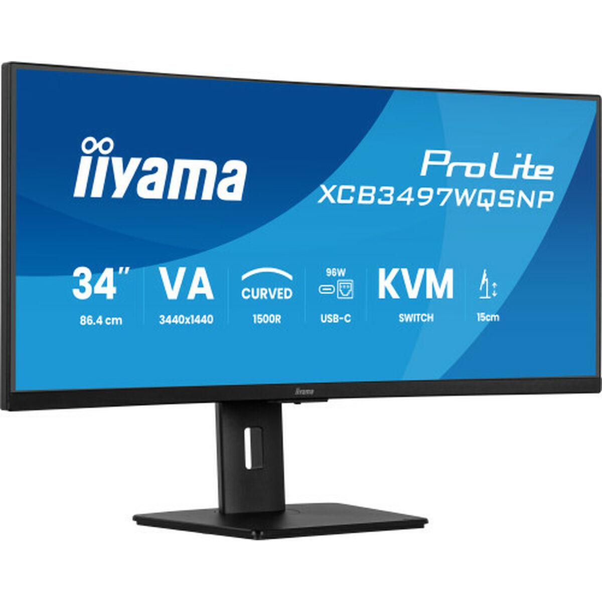 Skærm Iiyama Xcb3497wqsnp-b1 34 Quot Ultrawide Quad Hd