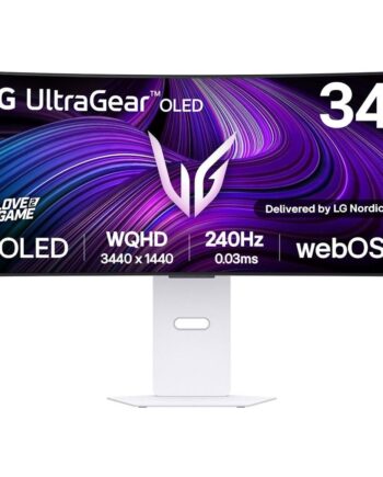 Skærm Lg Ultragear 34gx90sa 34 Quot  Oled Wqhd 240 Hz  Hvid