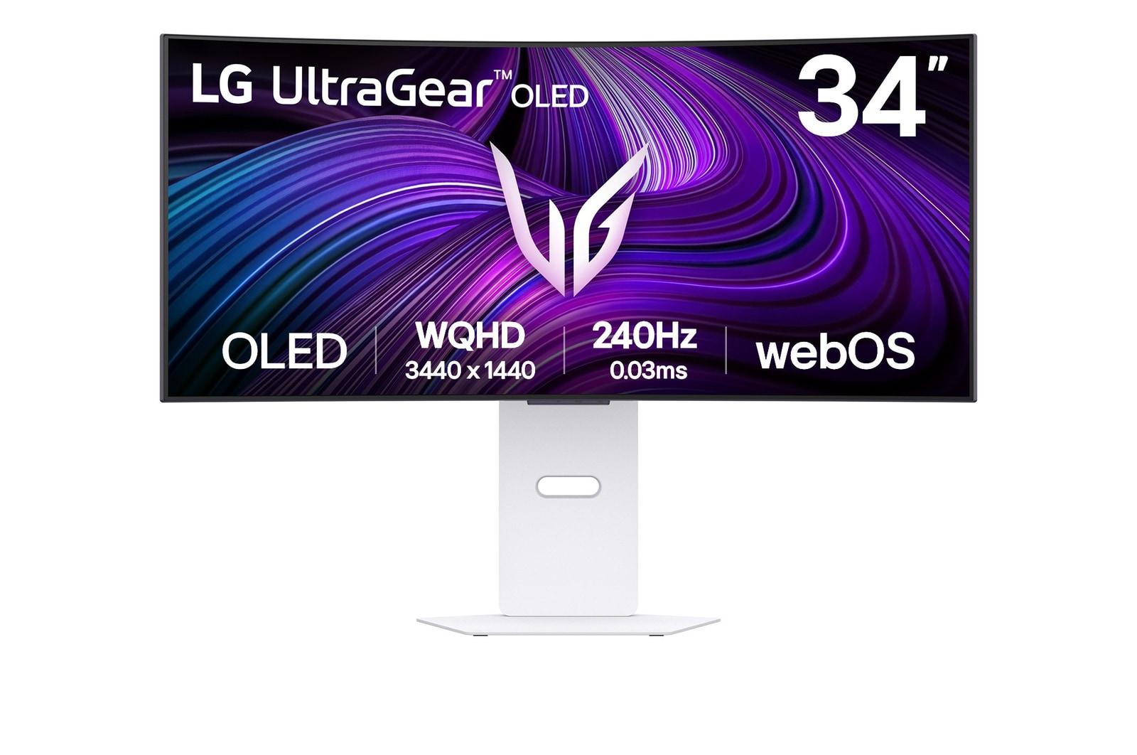 Skærm Til Gaming Lg Ultragear 34 Quot Oled Wqhd 240 Hz Hvid