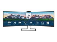 Skærm Ultrabred 49 Quot Philips Brilliance -line 5k 5120 1440 Kurvet Usb-