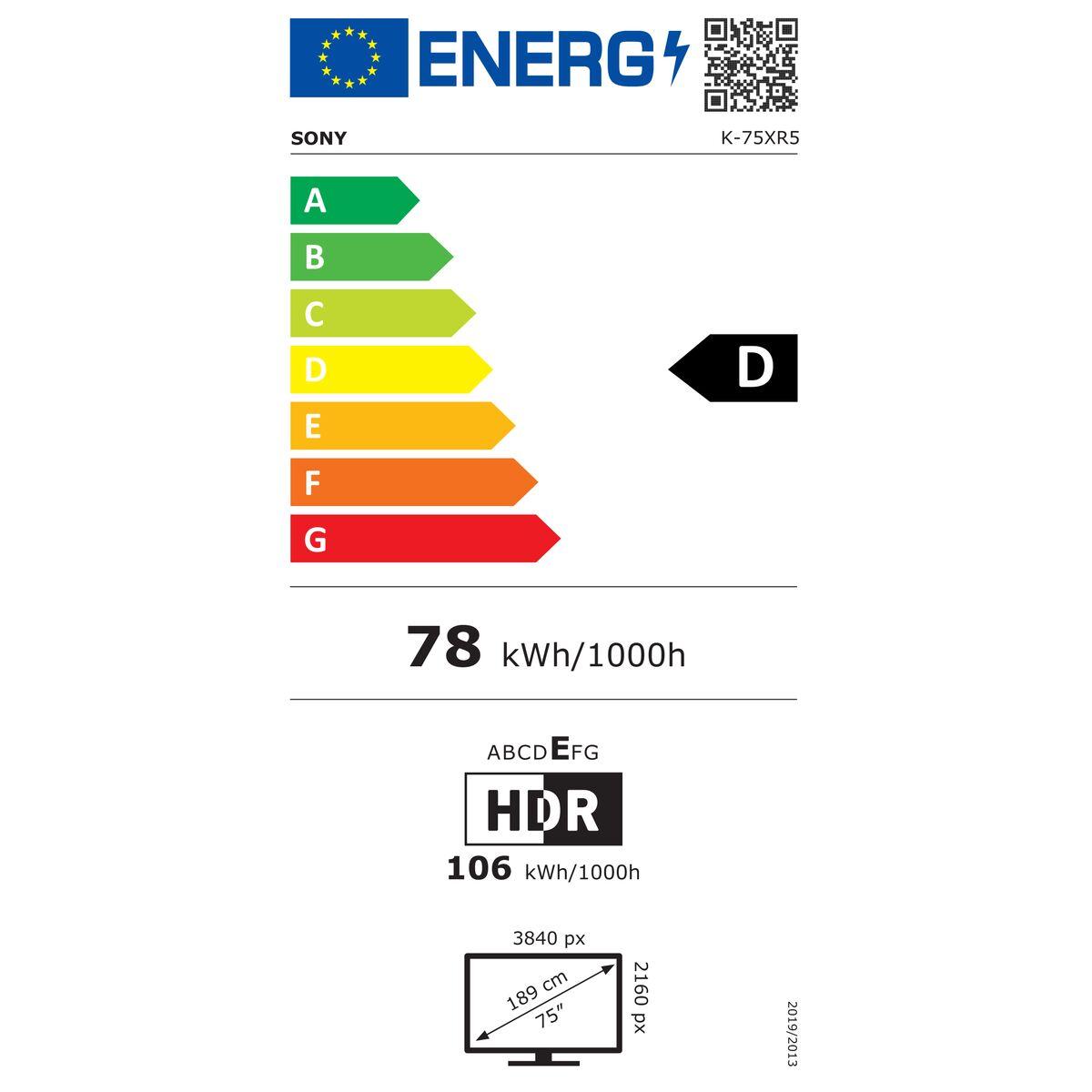 Smart Tv Sony 75 Quot K75xr55bp 4k Hdr