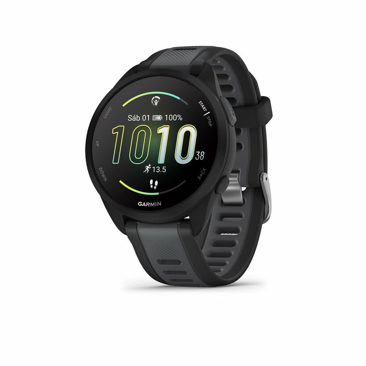 Smartwatch Garmin Forerunner 165 Music Sort Sølv 43 Mm Amoled