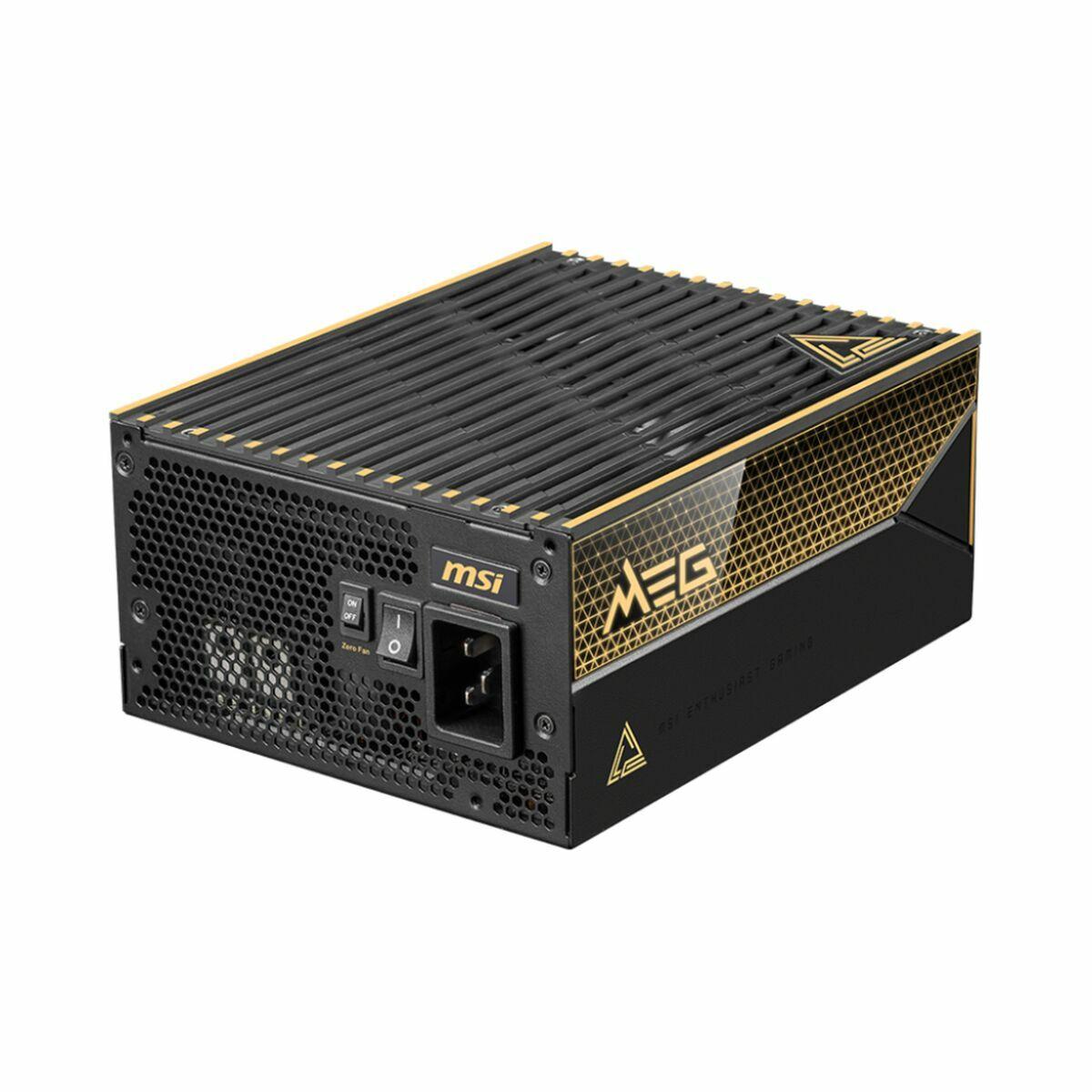 Strømforsyning Msi Meg Ai1600t Pcie5 1600 Atx 80 Plus Titanium