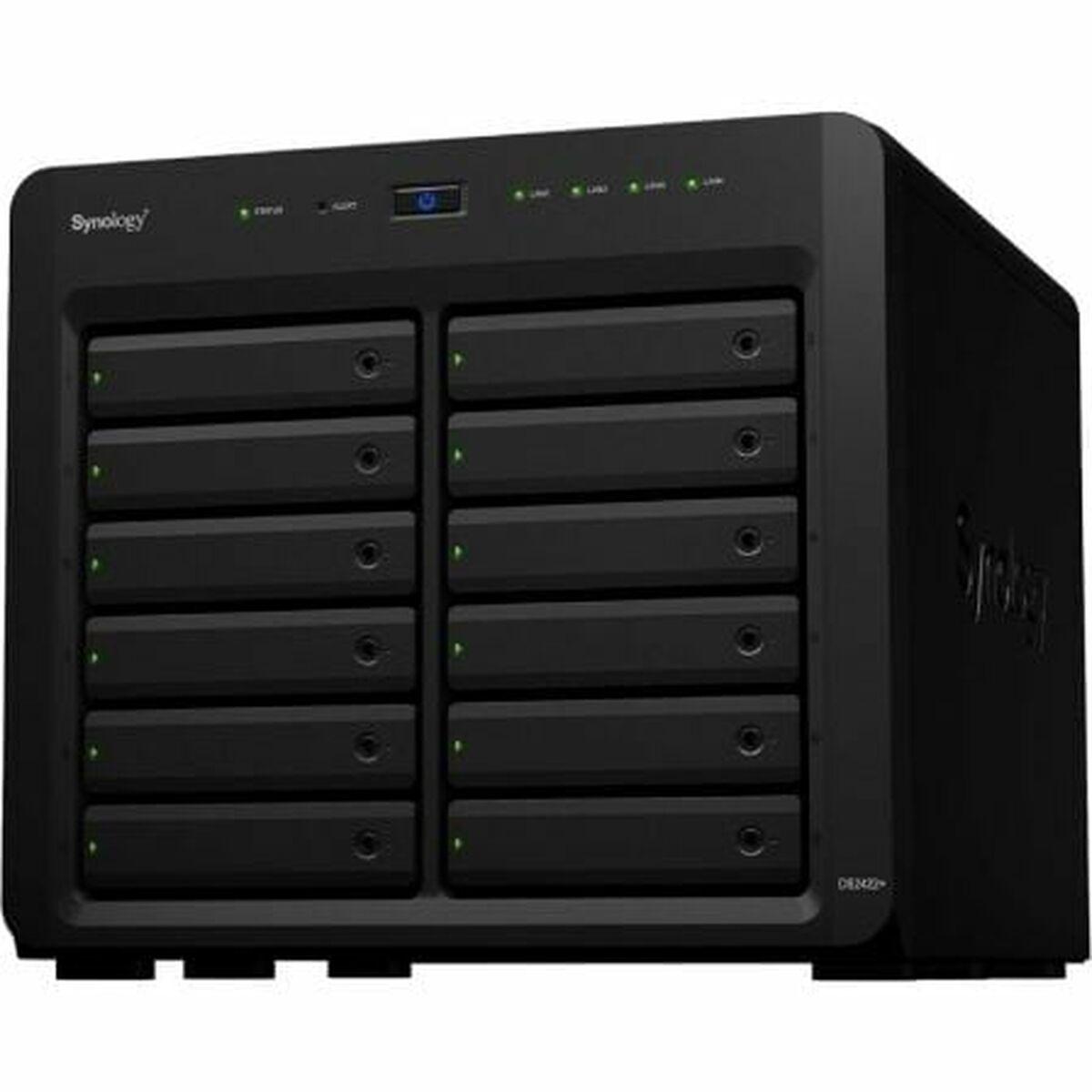 Synology Ds2422 Nas-netværkslagring 12-bay Quad Core Sort