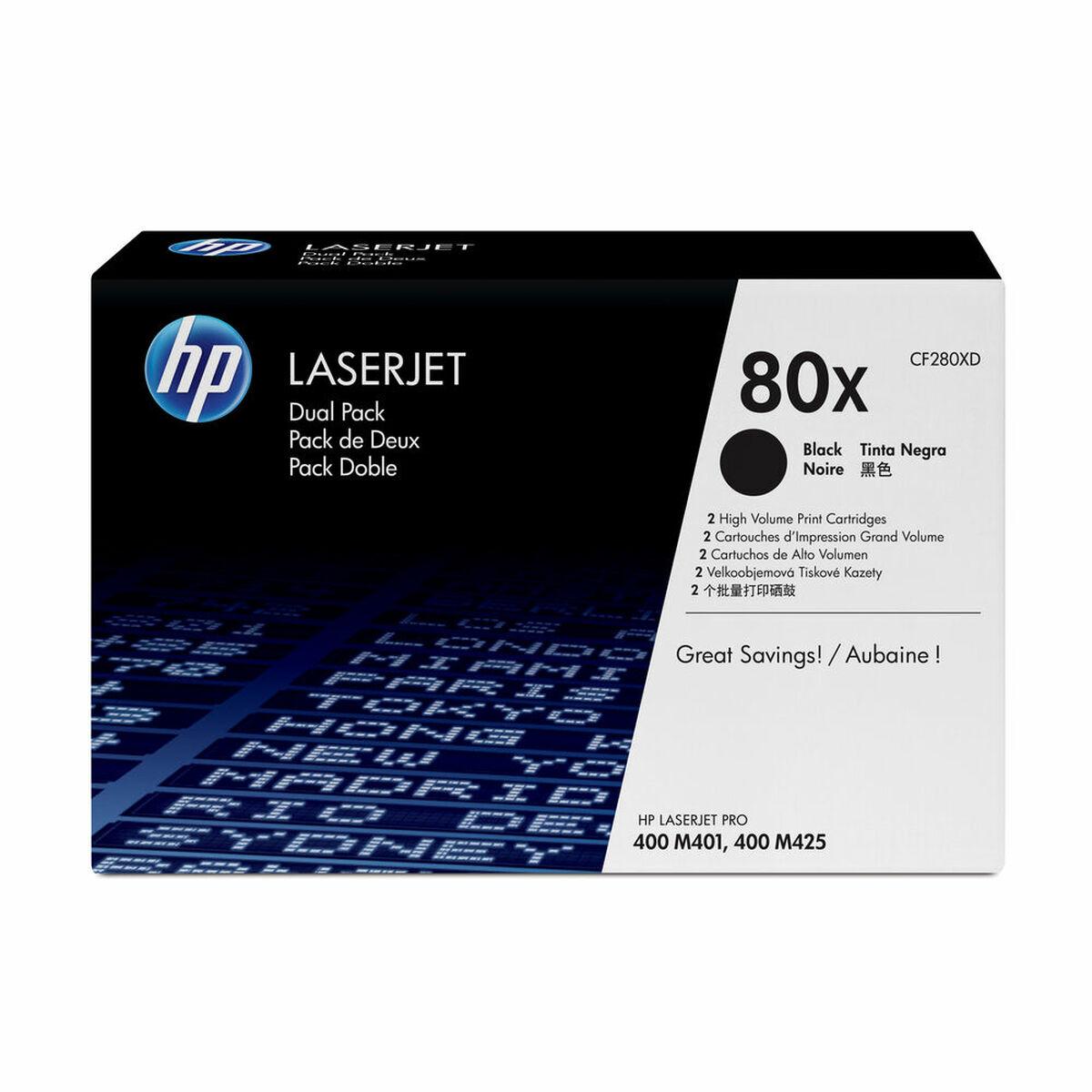 Toner Til Hp Laserjet 80x Sort Original Duopakke