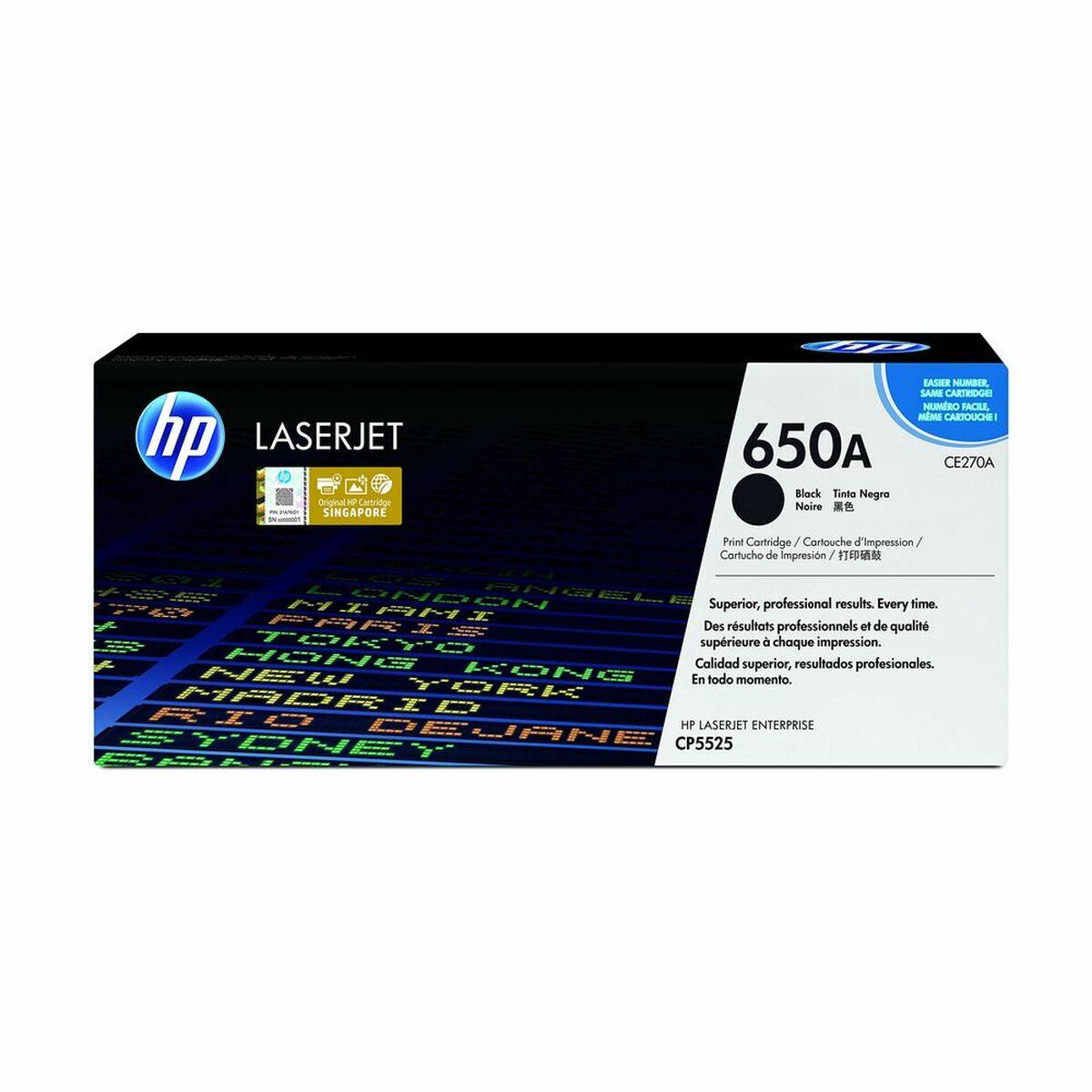 Toner Til Laserprinter Hp 650a Ce270a Sort