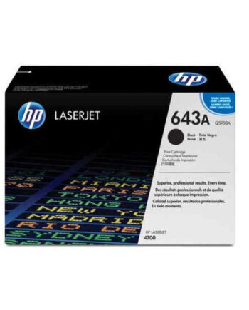Toner Til Laserprinter Hp 643a Q5950a Sort