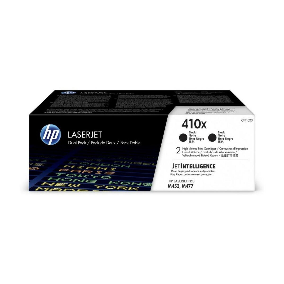 Toner Til Laserprinter Hp 410x Sort Høj Kapacitet