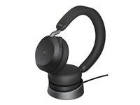 Trådløse Høretelefoner Jabra Evolve2 75 Med Opladningsstander  Sort