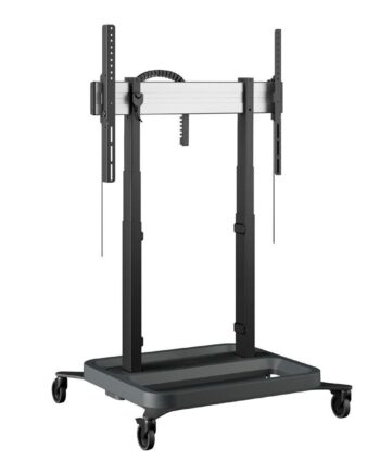 Tv Gulvstand Med Hjul Vogel   Rise 5208 Sort  Motoriseret