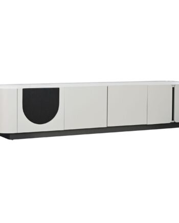 Tv-møbel Hvid Sort Beige  200   40   42 Cm