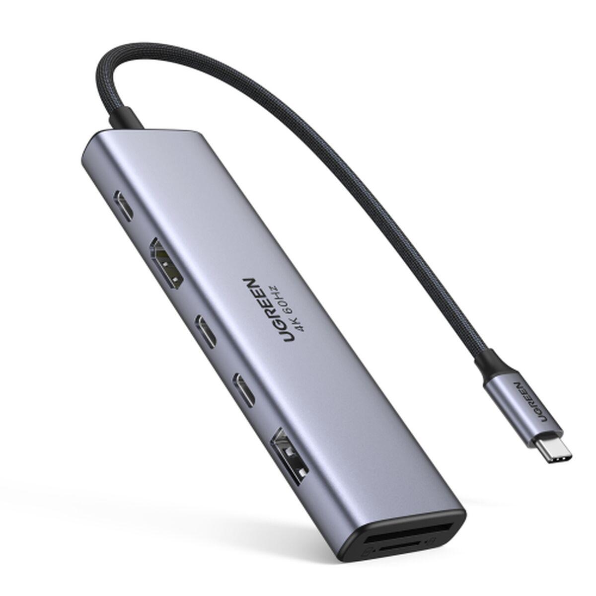 Usb- Hub Ugreen 45521 Grå Porte