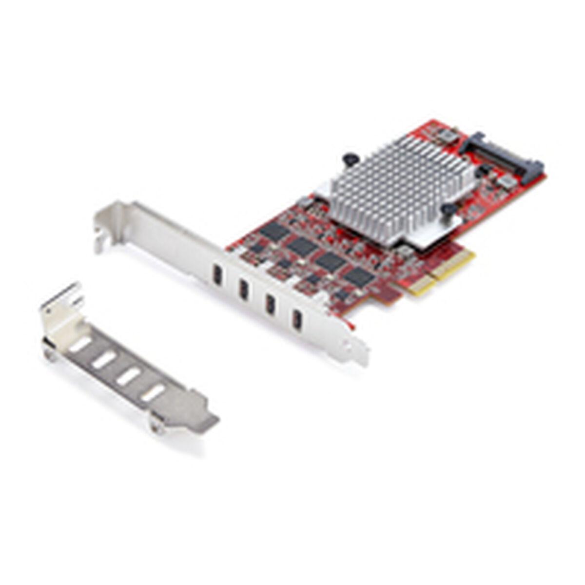 Usb-kabel Startech P10q4c-usb-card Rød