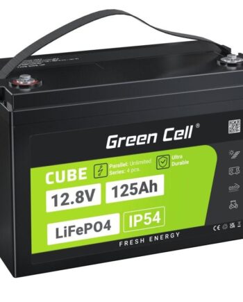 12 8v Lifepo4 Batteri 125ah  Green Cell Cube 1600wh