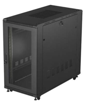 Vægmonteret Rack Kabinet Lanberg Ff01-6222-23b Sort  1000 Mm Dyb