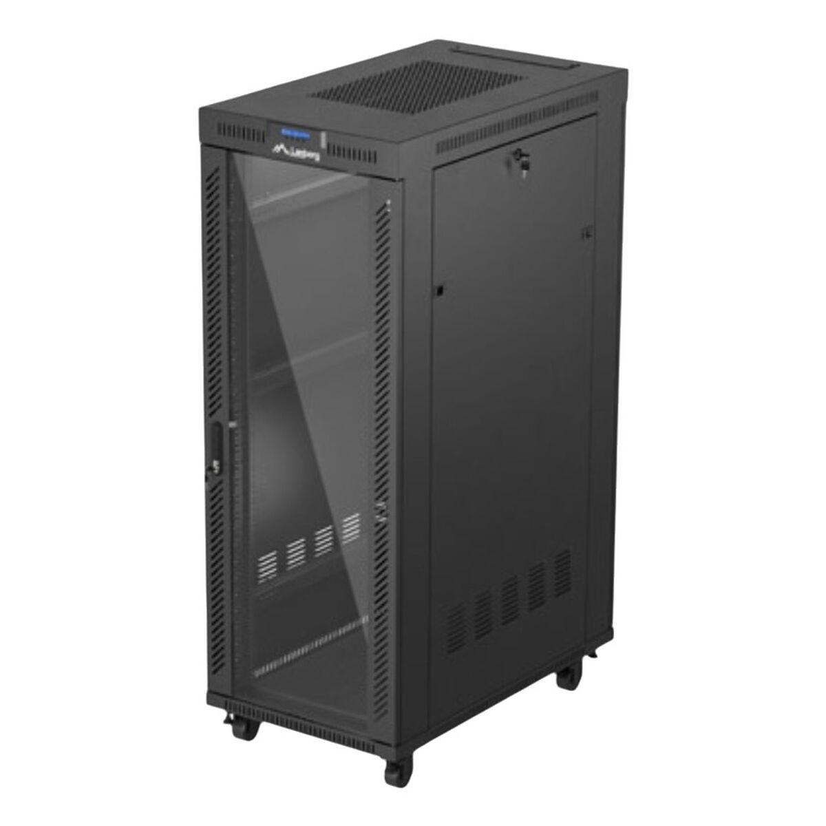 Vægmonteret Rack Kabinet Lanberg Ff01-6032-12bl Sort Stål 100 Cm Dyb