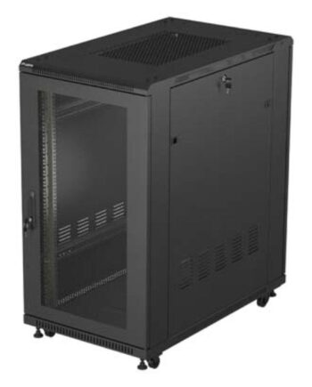 Vægmonteret Rackskab Lanberg Ff01-6022-23b Sort  100 Cm Dyb