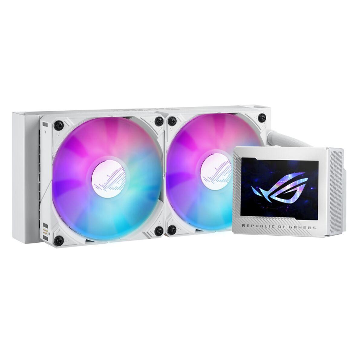 Vandkøling Til Cpu Asus Rog Hvid 240 Mm Lcd Argb