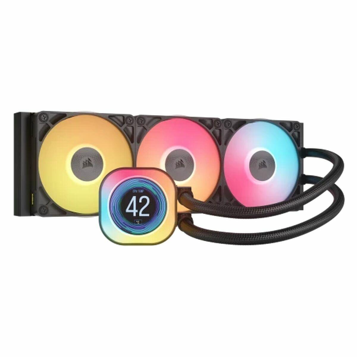 Vandkøling Til Pc Corsair Icue Link Titan 360 Rx Lcd Sort