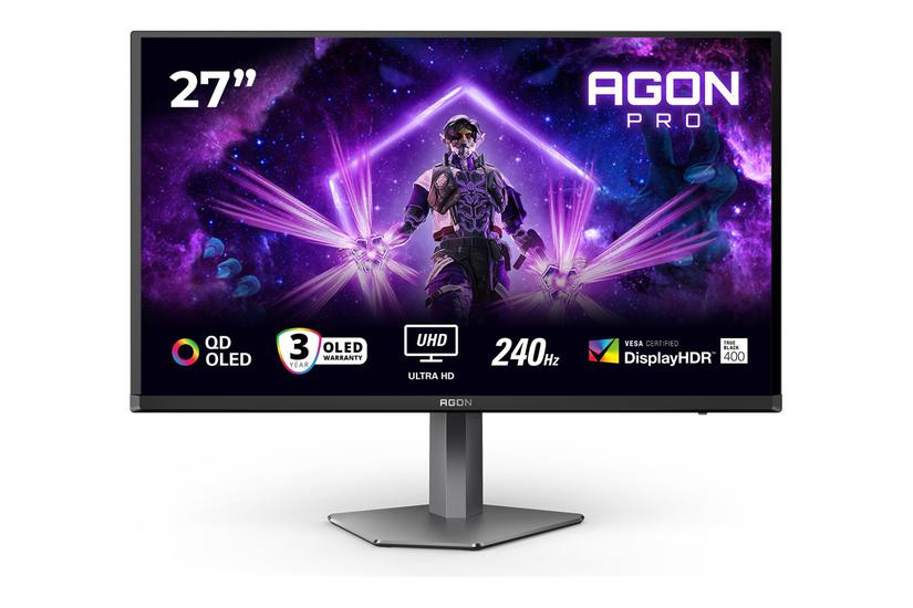 Aoc Agon Pro Ag276uzd Skærm 27 Quot Vesa Adaptive-sync 5ms 3ms 03ms 4k Uhd 3840x2160 Ved 160hz