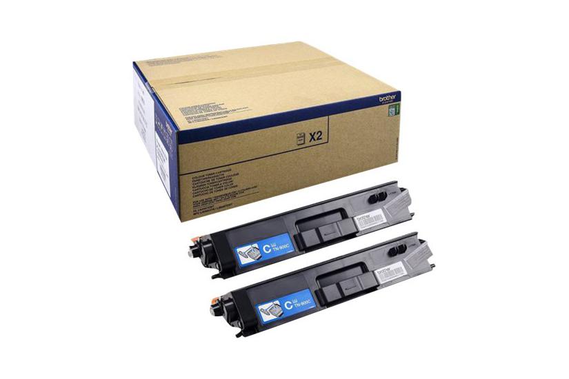 Brother Tn900c Pakker Cyan Original Tonerpatron