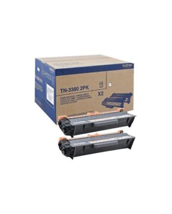 Brother Tn3380 2pk   Pakker Sort Original Tonerpatron