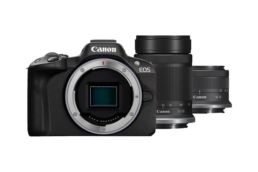 Canon Eos R50 Digitalkamera Rf- 18-45 Mm F4 - Is Stm Objektiv 55-210 Mm F5 - Is Stm Objektiv