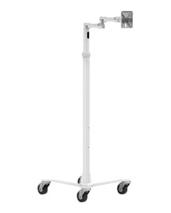 Compulocks Medical Rolling Cart Extended Vesa Compatible Vogn Med Hjul For Lcd Display Hvid