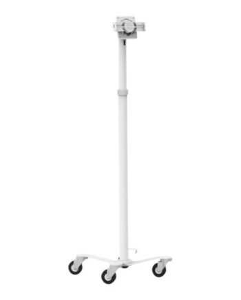 Compulocks Universal Tablet Cling Medical Rolling Kiosk Vogn Med Hjul For Tablet Hvid