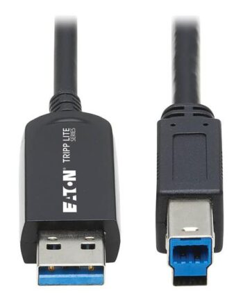 Eaton Tripp Lite Series Usb     Gen   Plenum-rated Fiber Active Optical Cable  Aoc           Black  15   Usb-kabel Usb Type   Til Usb Type   15