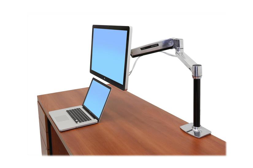 Ergotron Lx Hd Sit-stand Monteringssæt Constant Force Technology For Lcd Display Poleret Aluminium