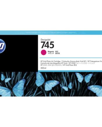 Hp 745 Høj Kapacitet Magenta Original Designjet Blækpatron