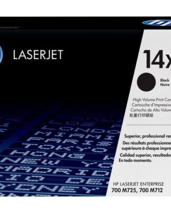Hp 14x Højtydende Sort Original Laserjet Tonerpatron  Cf214x
