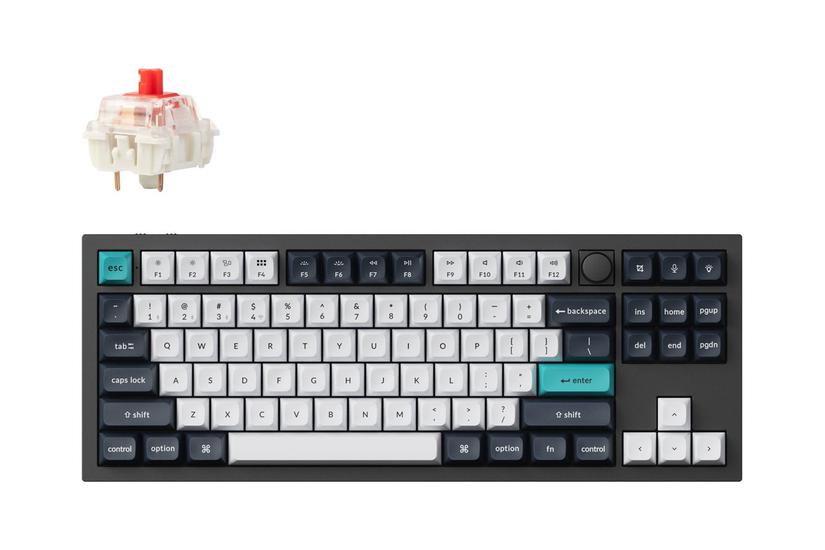 Keychron Q3 Max Tastatur Qmk Via Tilpasset Mekanisk Fuldt Samlet Knap Carbon-sort Indgangsudstyr