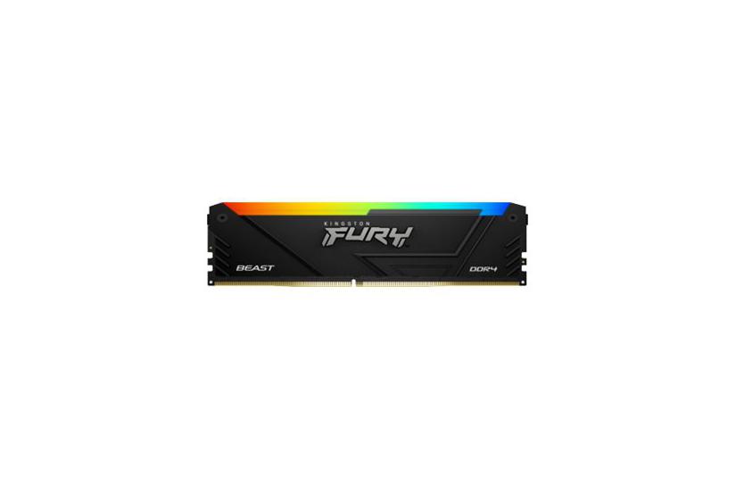 Kingston Fury Beast Rgb 32gb:4x8gb Ddr4 Ram 3600mt Dimm 288-pin Ikke-ecc Cl17