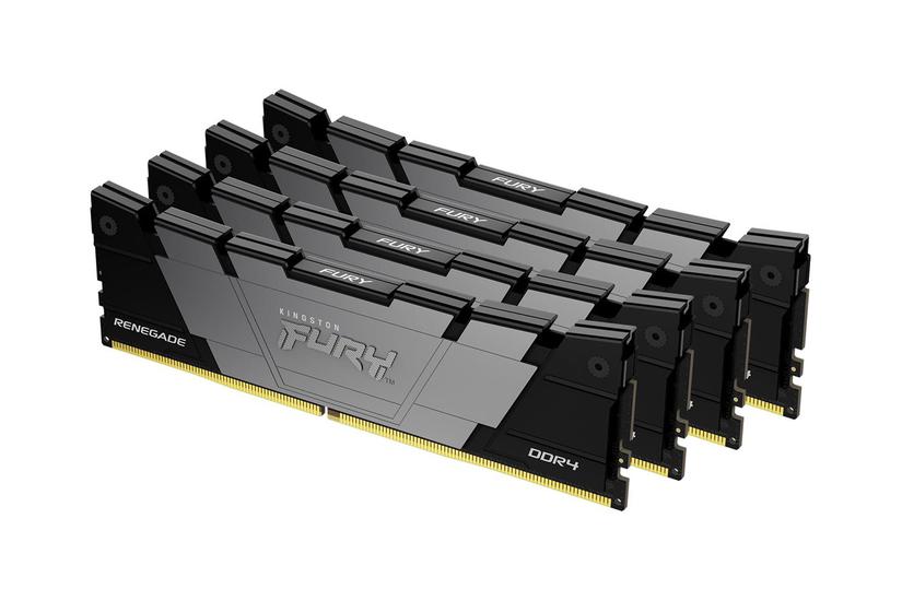 Kingston Fury Renegade 128gb:4x32gb Ddr4 Ram 3600mt Dimm 288-pin Ikke-ecc Cl18