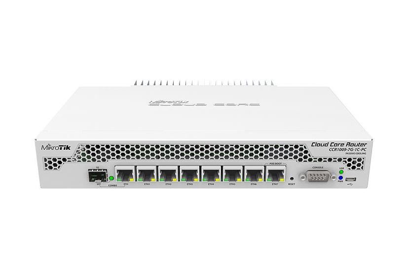 Mikrotik Cloud Core Router Ccr1009-7g-1c-pc Router Desktop Monterbar På Stativ