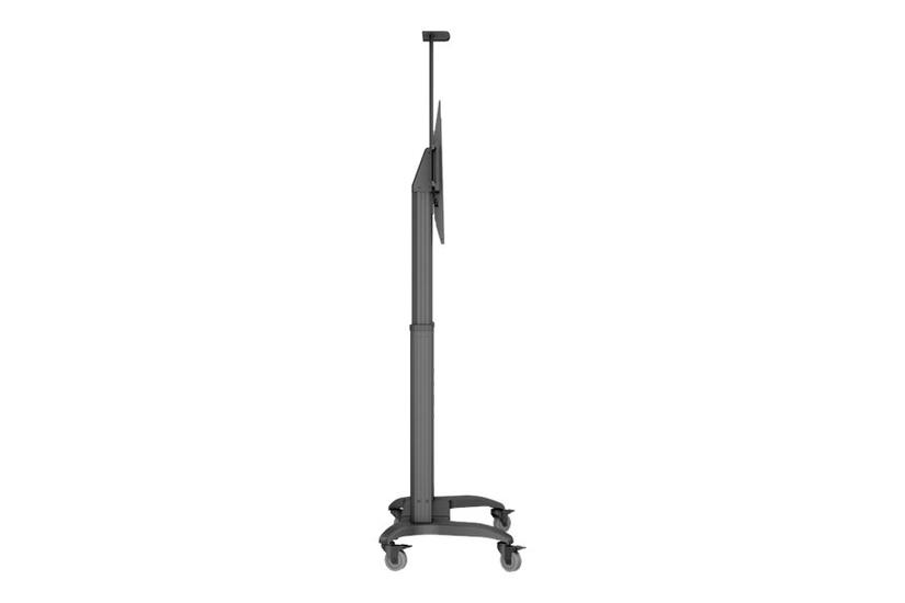 Multibrackets Motorized Public Floorstand Dual Pillar 180 Hd Vogn Med Hjul Motoriseret For Fladt Panel Videokonferencelkamera Sort