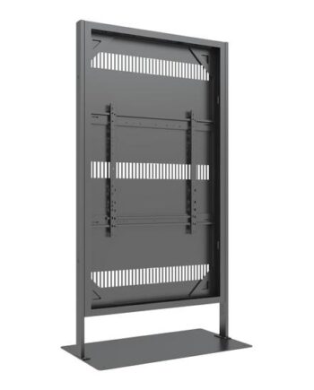 Multibrackets   Pro Series Stativ For Digitalt Skiltepanel Indelukke-totem Sort