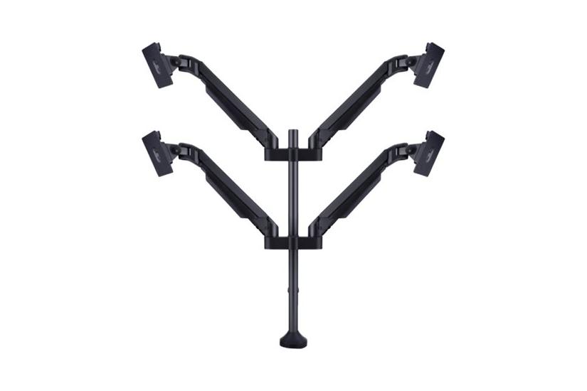 Multibrackets Vesa Gas Lift Arm Quad Monteringssæt For Lcd Displays Sort