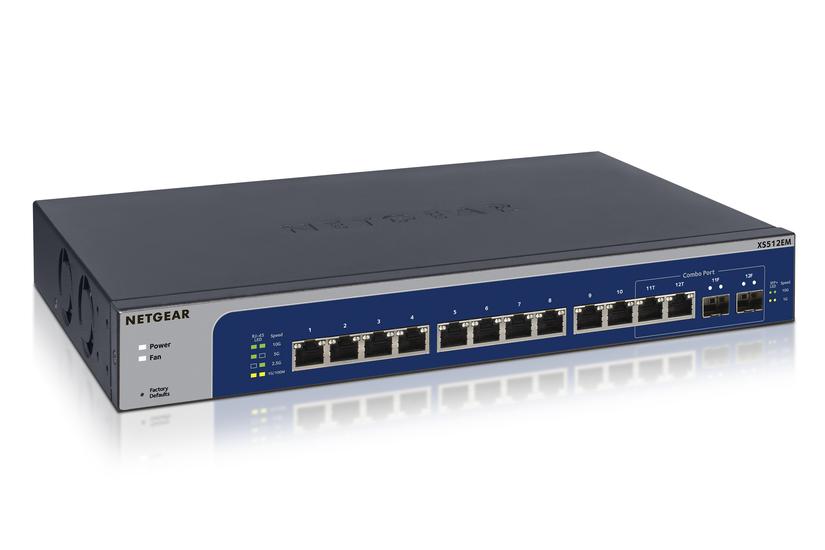 Netgear Plus Xs512em Switch 12 Porte Smart Monterbar På Stativ