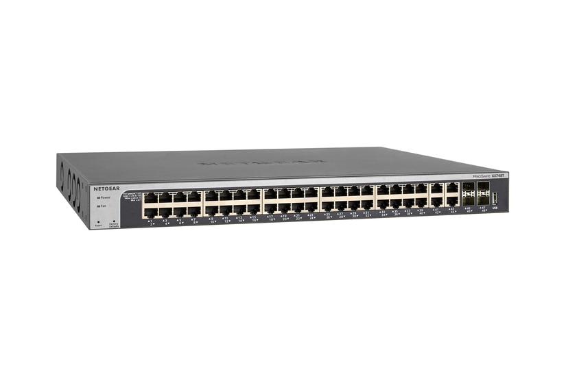 Netgear Smart Xs748t Switch 48 Porte Smart Monterbar På Stativ