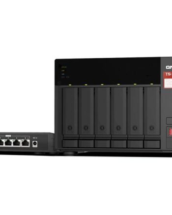 Qnap Ts-673a Nas-server Med Qsw-1105-5t Switch