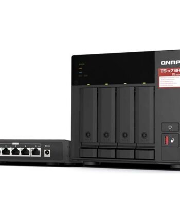 Qnap Ts-473a Nas-server Med Qsw-1105-5t Switch