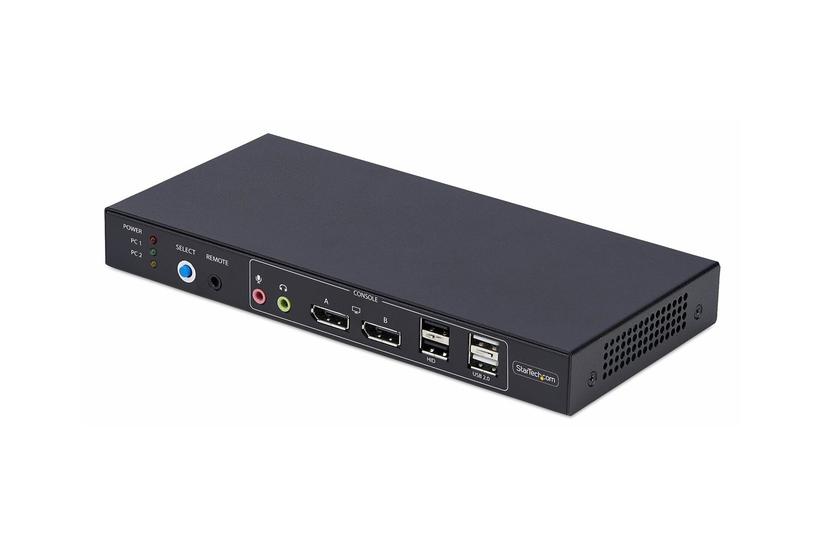 Startech Com -port Dual-monitor Dp Kvm Switch Video Matrix 4k 60hz Kvm Audio Usb Switch Porte Taa-kompatibel